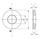 Шайба зажимная упругая DIN 6796 A2 A4 для болтовых соединений - AISI 304, AISI 316