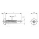 Саморез со сверлом, полукруглая головка, крестообразный шлиц (Ph, Pz) DIN 7504 M