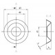 Шайба конусная декоративная штампованная для винтов с потайной головкой ( Шайба Розетка DIN 9081 )