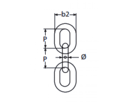 Цепь сварная DIN 766 A2 A4 короткозвенная - AISI 304, AISI 316