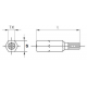Бита под шестирадиусный шлиц TORX со штырьком