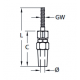 Цанговый Наконечник для троса с резьбой
