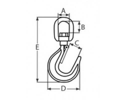 Крюк буксировочный с вертлюгом