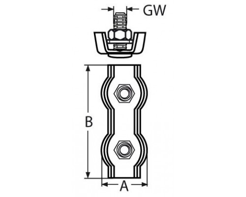 Зажим для тросов DUPLEX
