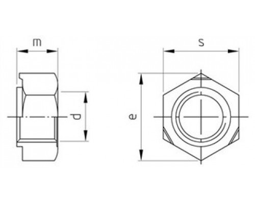 Гайка шестигранная приварная DIN 929