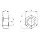 Гайка шестигранная приварная DIN 929