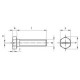 Болт DIN 933 SZ А2 нержавеющий с шестигранной  головкой и шлицем, резьба до головки