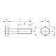 Болт DIN 931 А2 А4 нержавеющий с шестигранной головкой, неполная резьба - AISI 304, AISI 316