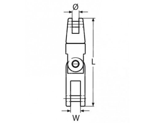 Вертлюг для якорной цепи шарнирный