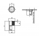 Заклёпки-гайки с уменьшенным потайным бортиком из нержавеющей стали и закрытым концом ART 1022