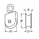 Блок такелажный с латунь-шкивом АРТ 8392