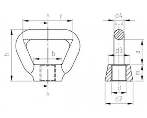 Гайка с кольцом DIN 80704