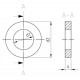 Шайба плоская  усиленная  для  пружинных штифтов DIN 7349