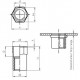Заклёпка-гайка, полушестигранная, уменьшенная потайная головка 9318 WS  А2| 1027 SP A2