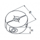 Зажим для троса  с регулировочным кольцом