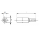 Бита для антивандальных винтов с в/ш и штифтом