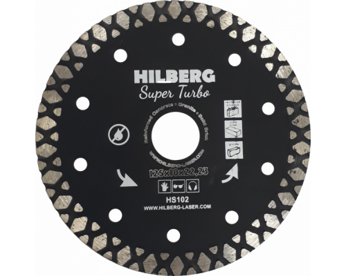 Диск алмазный 125*22,23*10 Hilberg Super Turbo (1 шт.)