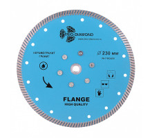 Диск алмазный отрезной 230*м14 Турбо с фланцем (1 шт.) 