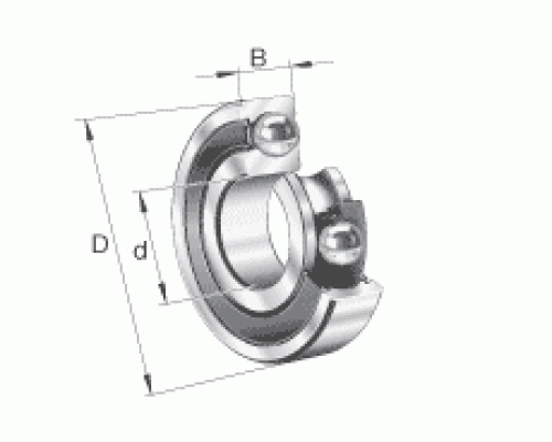 Подшипник 619/5 2RS (1000095, 695) 5*13*4мм