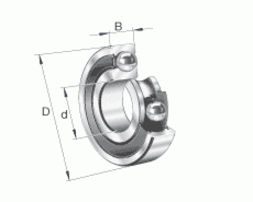 Подшипник 638/5 2RS (1000085, 618/5, 685) 5*11*5мм