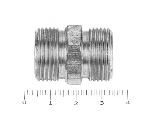 Штуцер для РВД соединительный 27/27  М22х1.5 - М22х1.5 грань S24
