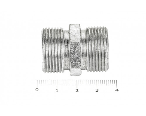 Штуцер для РВД соединительный 30/30  М24х1.5 - М24х1.5 грань S27