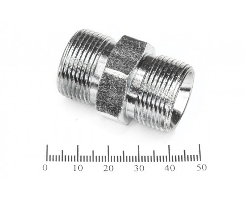Штуцер для РВД соединительный 30/30  М24х1.5 - М24х1.5 грань S27