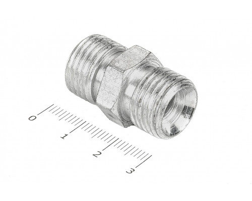 Штуцер для РВД соединительный 19/19  М16х1.5 - М16х1.5 грань S17