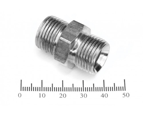 Штуцер для РВД соединительный 22/22  М18х1.5 - М18х1.5 грань S22