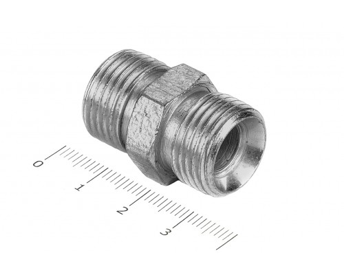 Штуцер для РВД соединительный 22/22  М18х1.5 - М18х1.5 грань S19