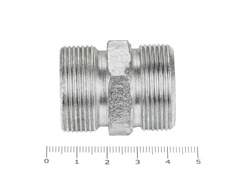 Штуцер для РВД соединительный 36/36  М30х1.5 - М30х1.5 грань S36
