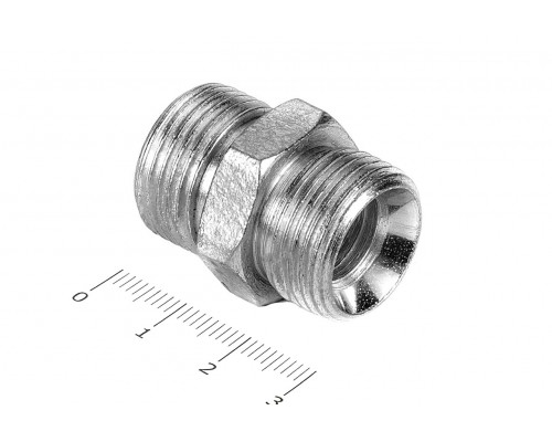 Штуцер для РВД соединительный 24/24  М20х1.5 - М20х1.5 грань S22