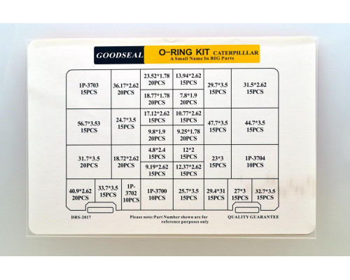 Набор колец резиновых уплотнительных O-Ring NBR90 CATERPILLAR 510шт