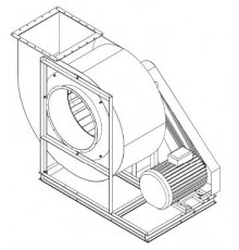 РАДИАЛЬНЫЕ ВЕНТИЛЯТОРЫ СРЕДНЕГО ДАВЛЕНИЯ типа ВР 9-55 исполнения 5