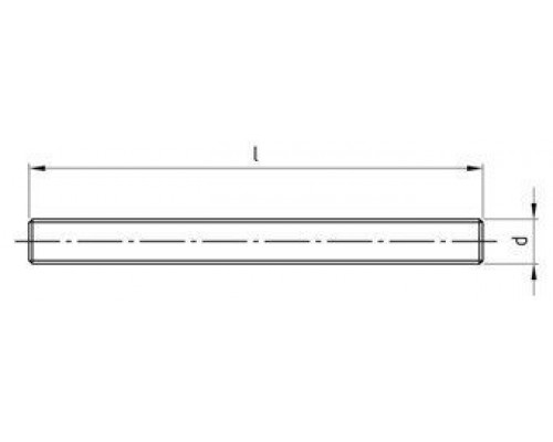 DIN 976-1 A4 BM 24X220 Шпилька нержавеющая резьбовая