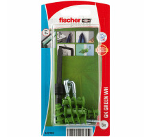 Дюбель для гипсокартона fischer GK Green WH K NV с Г-образным шурупом ЭКО, 22 мм (4.2x40 мм)