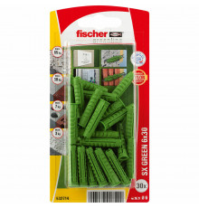 Распорный дюбель fischer SX Green с кромкой экологически чистый, 6x30 мм