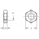 Гайка шестигранная DIN 934 8.0 оцинкованная, M27