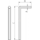 Ключ шестигранный DIN 911 L-образный ОЦ, 2.5x56 мм