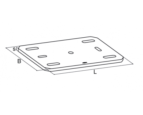 FMSF BP L 400x250x12 мм Опорная пластина, артикул 547831