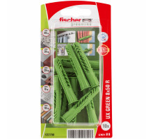 Дюбель универсальный fischer UX Green R K NV с кромкой экологически чистый нейлон, 8x50 мм