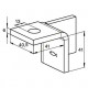 Уголок соединительный fischer FUF 180°L FVZ для системы FUS, R 40.5x41 мм