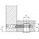 Винт конфирмат ART 7541 потайной с внутренним шестигранником ОЦ, 6.3x40 мм