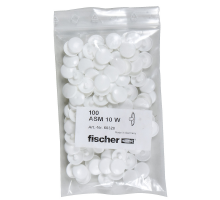 Декоративный белый колпачок fischer ASM 10 W, 16 мм