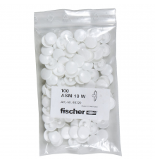 Декоративный белый колпачок fischer ASM 10 W, 16 мм