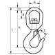 Крюк грузовой А322 с вертлюгом и защелкой, 11