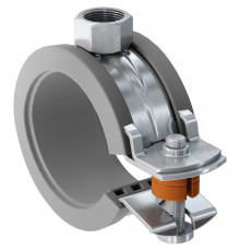 Хомут  FKS Plus одновинтовой для пластиковых трубопроводов ОЦ, M8 45-50 мм (1 1/2")