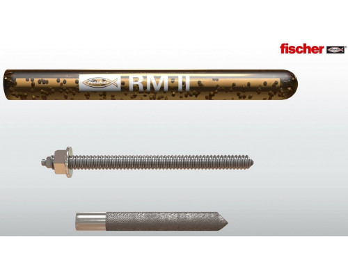 Химическая капсула fischer RM II 20/22 для бетона винилэстер, M20x170/190 мм