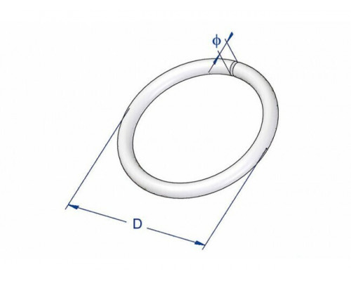 Кольцо соединительное KT оцинкованное, 10x80