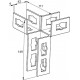 PFUF 3DR Тройник соединительный (правый) fischer для профилей системы FUS под гайку PFCN 41